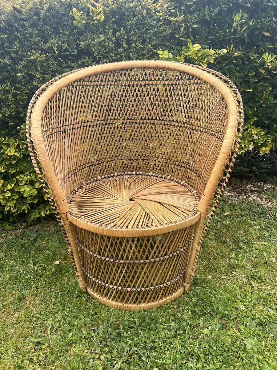 Wicker barrel chair online