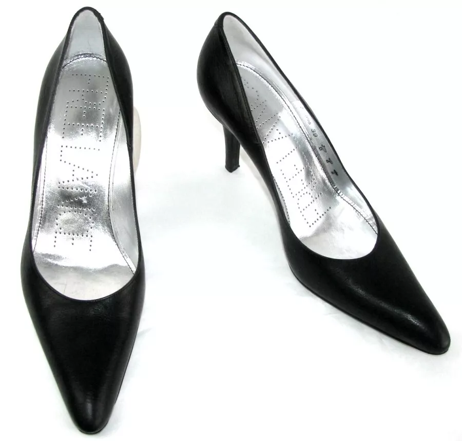 FREE LANCE Escarpins JASPE 7 PUMPS cuir lisse noir 39 EXCELLENT ETAT