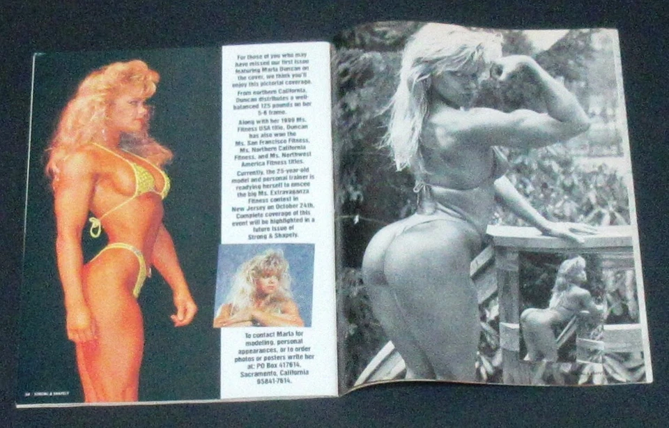 Strong & Shapely  Magazine 1992 Diva Marla Duncan Sharon Bruneau Debbie Kruck VF - Image 3 of 4