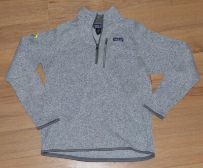 Patagonia Better Sweater Heather Grey 1/4 Zip Fleece Sweatshirt Mens M  25522 - Main Image
