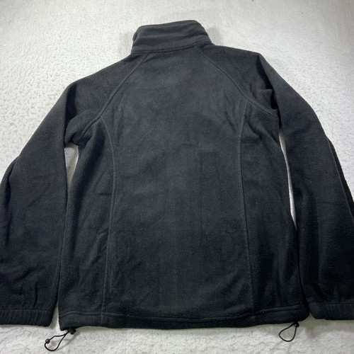Harriton Women's Medium KIA Full Zip Black Fleece Jacket Long Sleeve Sweatshirt - Picture 9 of 12