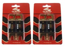 4 Pcs 250 Amp ANL Fuses Gold Plated Audiopipe Blister Pack Car Audio Stereo