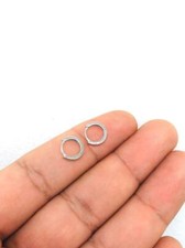 925 Sterling Silver Dainty Huggie Earrings Women/Men 9x9mm,Huggies Hoop Earrings