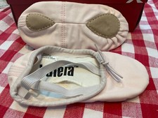 New Balera Split-Sole, Canvas Pink Ballet Slippers - Size 3.5