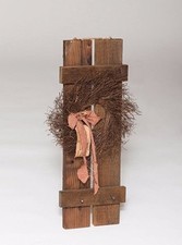 Rustic Primitive Country Decorative Shutter with Tag (Small) - Amish Made in USA