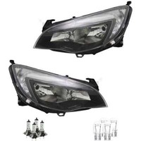 Scheinwerfer Set Rechts & Links Schwarz H7/H7 FüR Opel Astra J P10 Inkl. Lampen