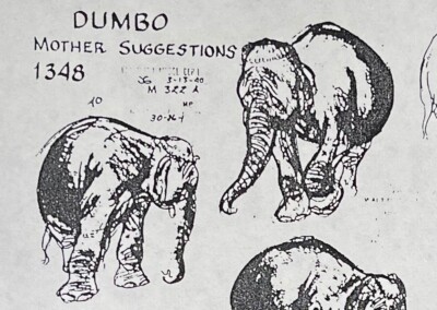 DUMBO ELEPHANT Mrs JUMBO  Model Sheet 1941 DISNEY ANIMATION Research PHOTOCOPY