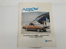 77 Plymouth Arrow Dealership Sales Brochure CANADA AC-77-E