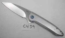 Silver CRKT Columbia River Delineation Pocket Knife Folder Assisted 5385 Blade