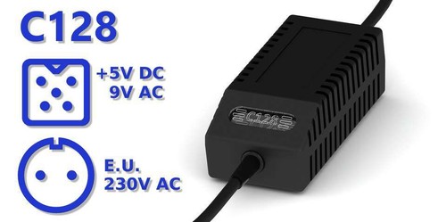 Commodore 128 Power Supply - C128 PSU, E.U. European 230V Plug, New Design, LED - 第 2/10 張圖片