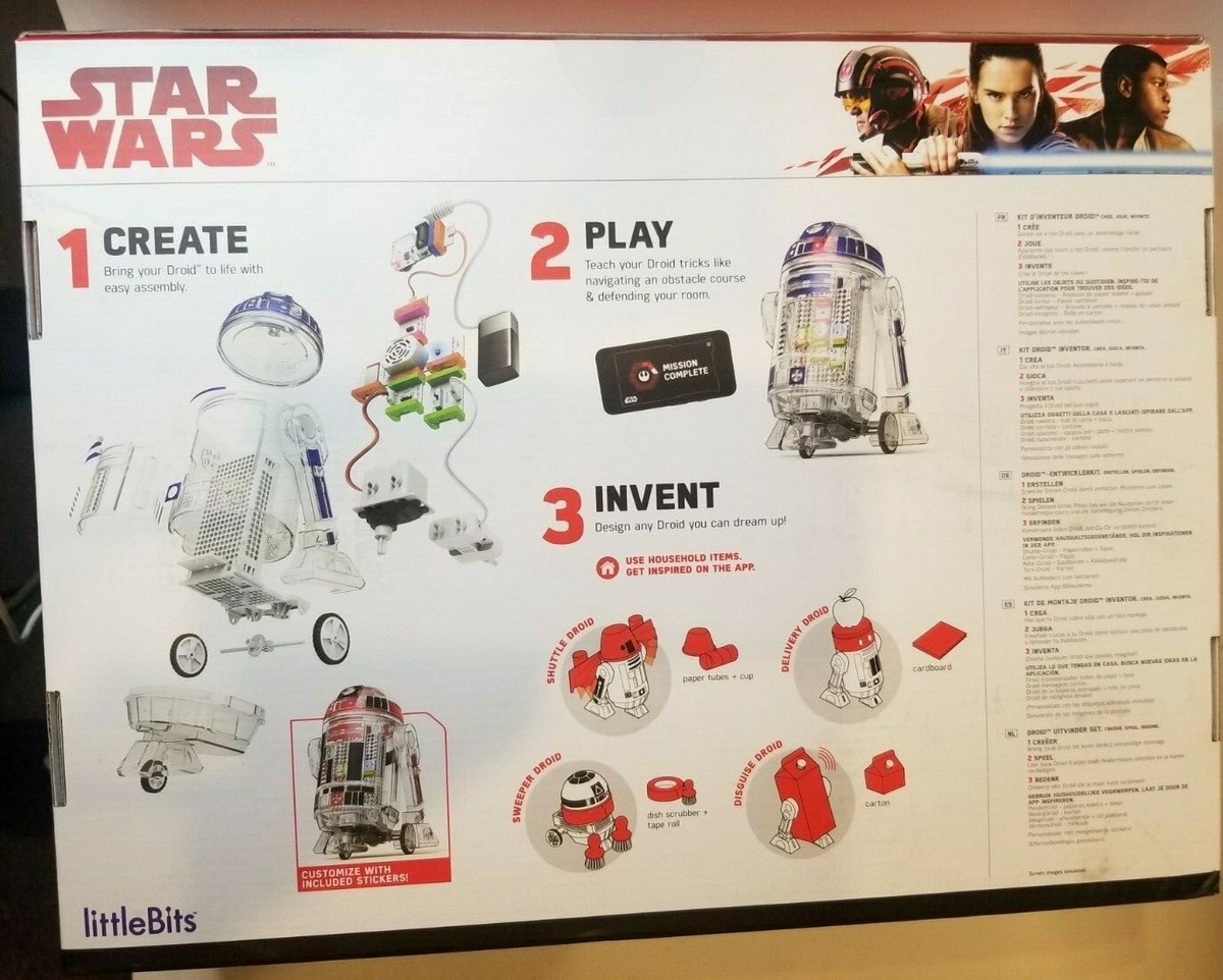 Star Wars Little Bits Droid Inventor Kit R2-D2 Build Robot Star Wars Little Bits Droid Inventor Kit R2-D2 Build Robot