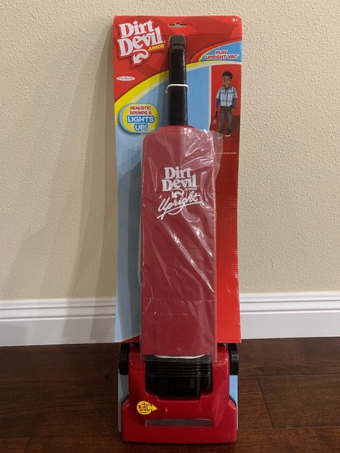Rare Dirt Devil Junior Lights Sounds Upright Toy Vacuum Cleaner