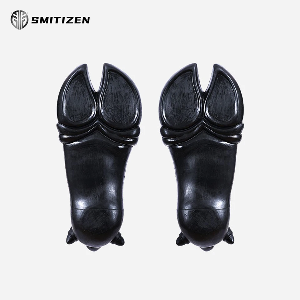 Botas de silicone Smitizen casco de touro de vaca sapatos pretos fantasias de monstro para Halloween - Imagem 3 de 4
