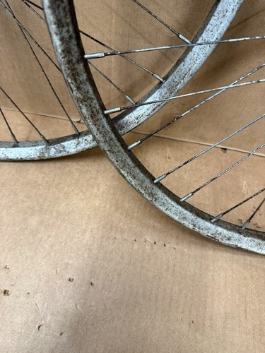 Schwinn Prewar 26" Mens Bicycle Drop Center Wheel Set New Departure Hubs - Picture 5 of 9