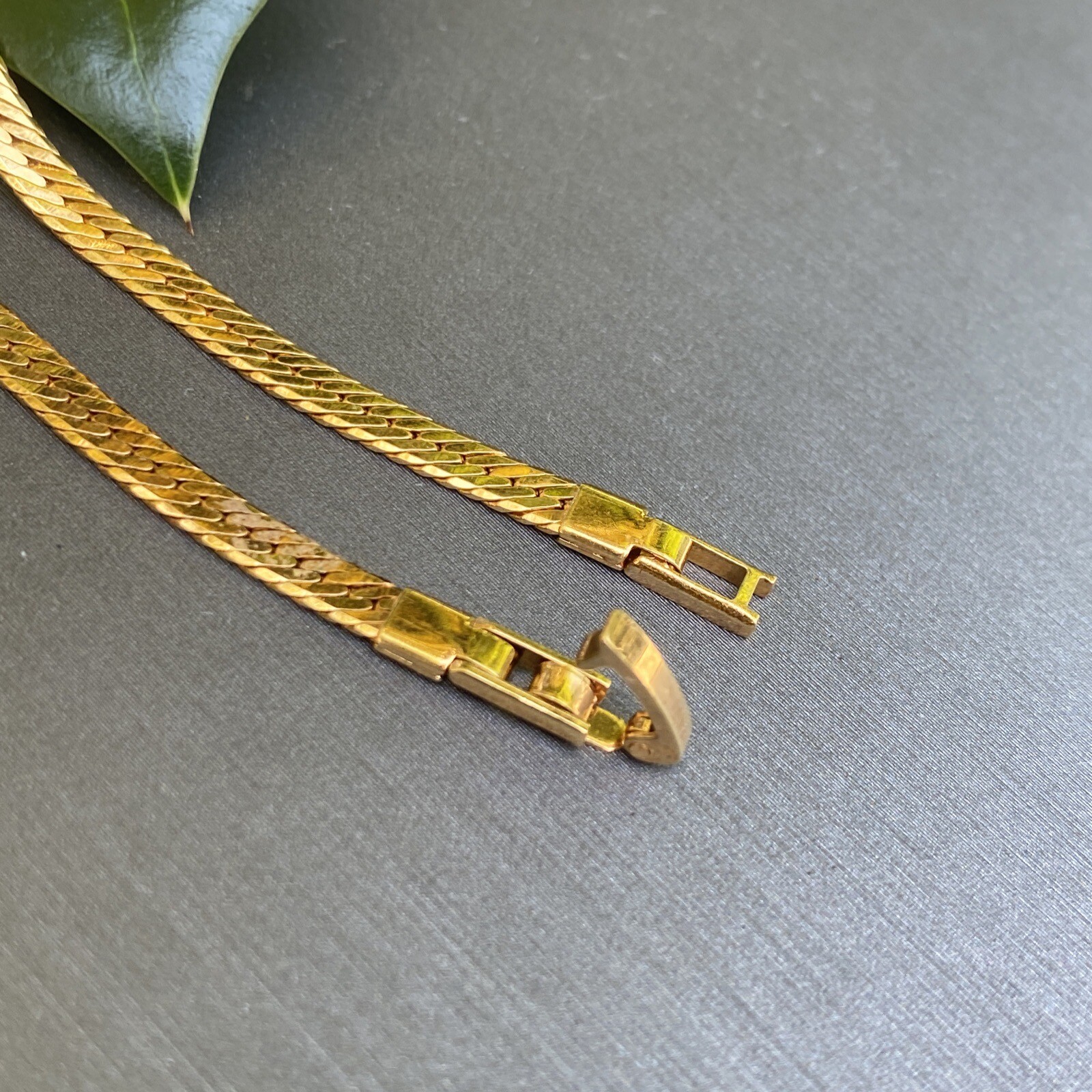 Vintage Bracelet Estate Jewelry Pre-Owned Gold Plated Foxtail Chain