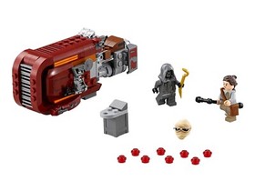 LEGO Star Wars Rey's Speeder RETIRED Set (75099) Used