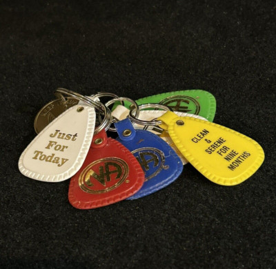 Narcotics Anonymous Key Chain Tags Lot Of Six Recovery B3 See Pics