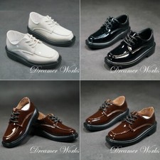 1/4MSD 1/3SD UncleSSDF BJD Gentleman Suit Shoes Glossy PU Leather Shoes Lace-up