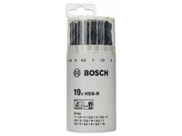 Bosch 19Tlg. Kunststoffrunddose Metallbohrer-Set HSS-R, Din 338
