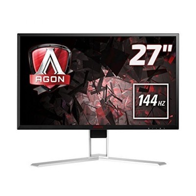 Aoc Agon Ag271Qx 27" Gaming Monitor, Free Sync, 2560 X 1440 Res, 350 Cd/M2,144Hz, 1Ms,Vga, Dvi, Dp, Hdmi (685417713585)