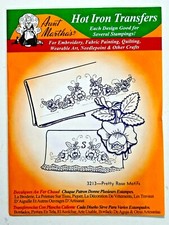 Aunt Martha's Hot Iron Transfers 3213 Pretty Rose Motifs sealed