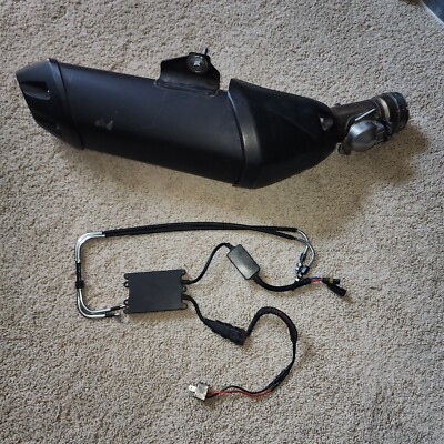 06-15 Yamaha FZ1 Exhaust Pipe Muffler + Ex-up Valve System OEM FZ1000 Fazer FZ-1