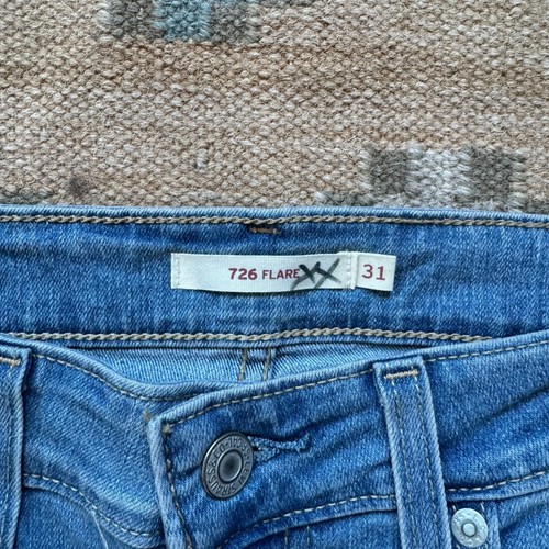 Levi's Jeans Women's 31 726 Flare Bellbottom Boho Hippie Disco Festival NWT - Picture 3 of 6