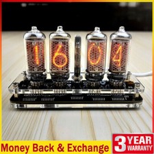 IN-8 4-Digit Nixie Tube Clock Innovative Desktop Clock Sleek Decor Basic Version