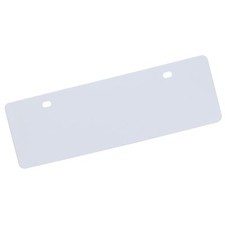 Plain Laser Mirror Mini License Plate Chrome