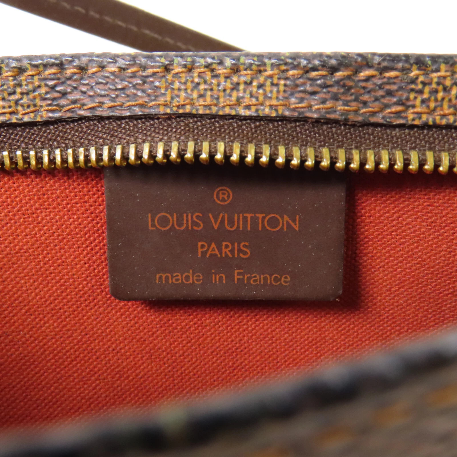 LOUIS VUITTON（LV） Pochette Louis Vuitton LV GHW accessori borsa a mano pochette N41206 marrone damier