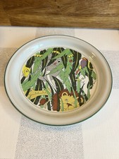DENBY POTTERY Jungle pattern STONEWARE CHILDRENS PLATE - Jungle Chums