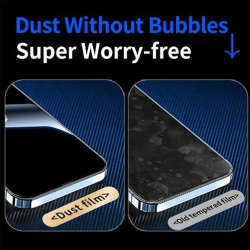For iPhone 16 15 14 13 12 Pro Max Plus X Easy Fit Privacy Glass Screen Protector - Picture 4 of 13