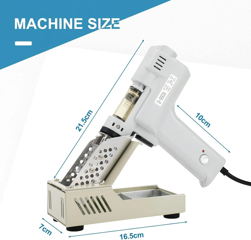 110V S-993A Electric Vacuum Desoldering Pump Solder Sucker Gun Suction Tin Gun - Image 2 of 4