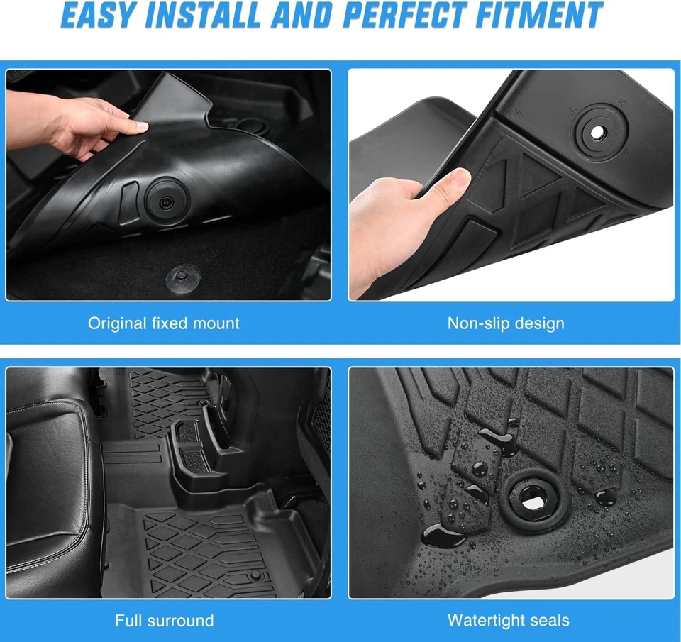 Nilight Floor Mats for Mazda CX-9 CX9 (7 Seat Only) 2016-2023 Floor Liners — 第 4/4 张图片