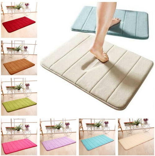 Memory Foam Soft Bath Mat Bathroom Floor Rug Anti-skid Carpet Hot Sale