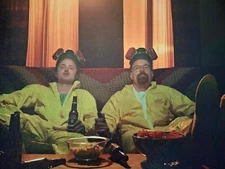 Breaking Bad Walter White and Jesse Pinkman REAL CANVAS Art Print 11"x17"! GLOSS