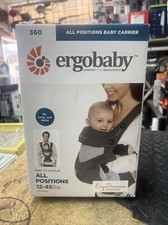 Ergobaby 360 All Positions Baby Carrier w Cool Air Mesh in Carbon Grey. 12-45lbs