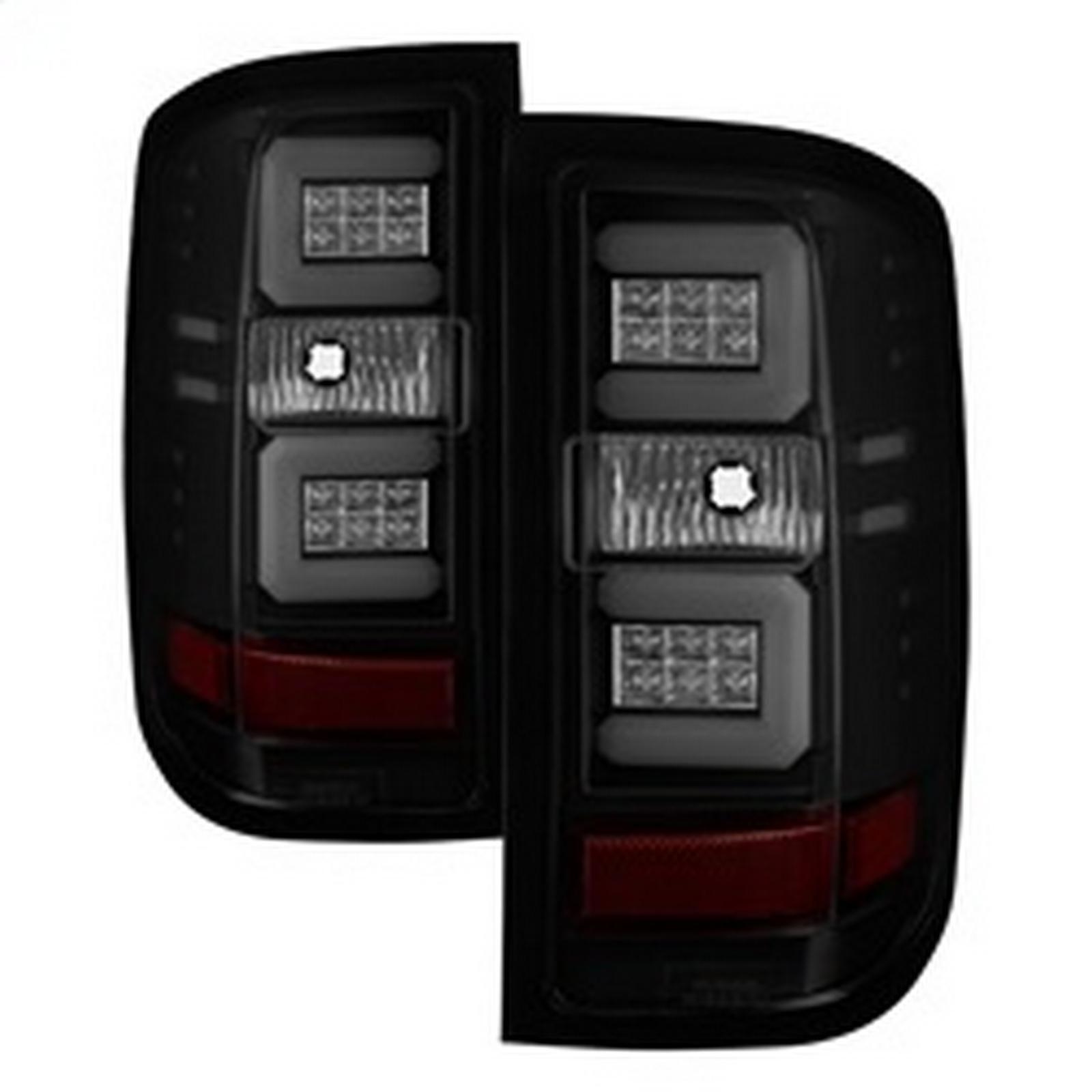 Spyder Black Smoke LED Tail Light Set for Enhanced Style