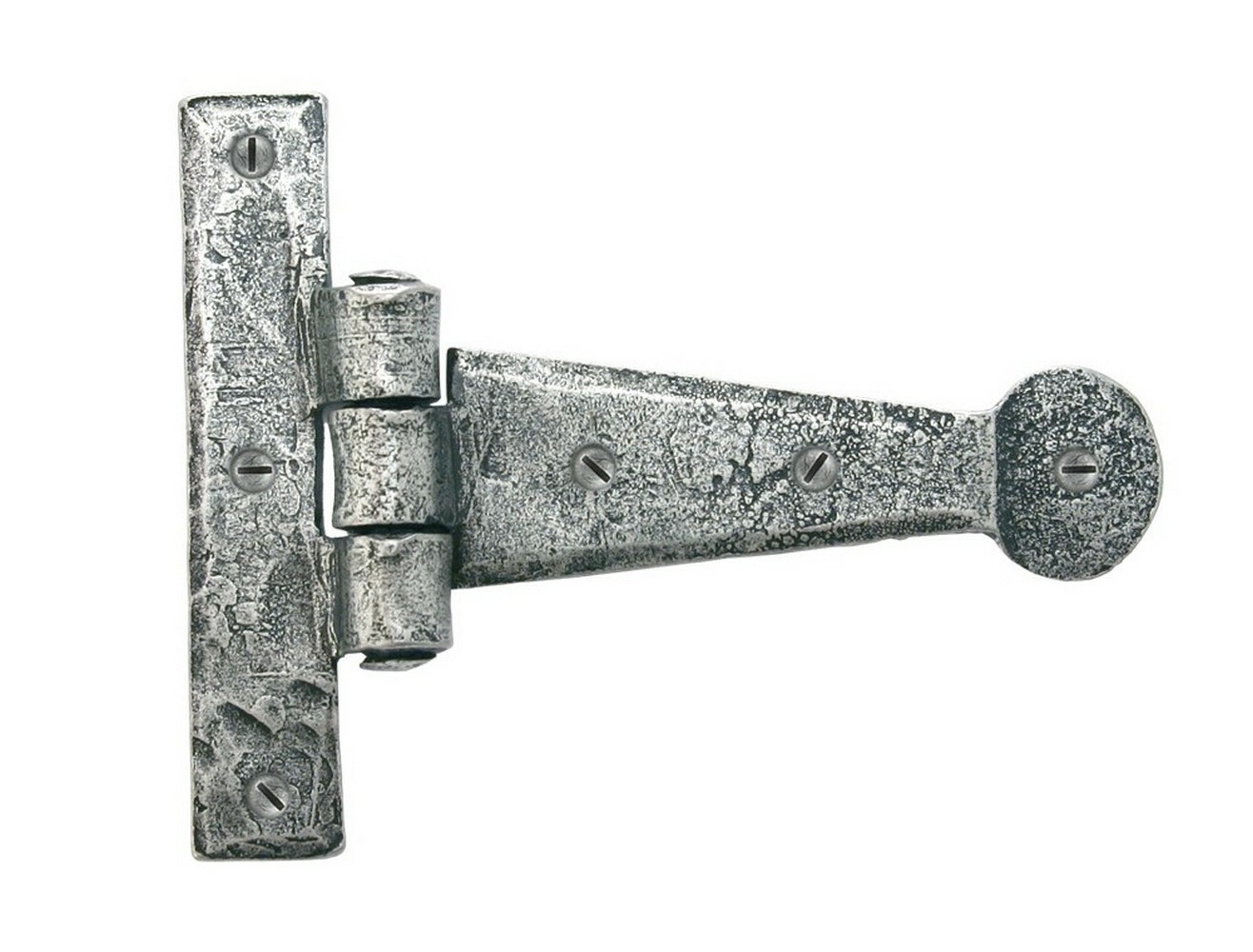 From The Anvil 33650 Pewter 4"" Penny End T Hinge (pair)
