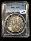 1881 O MORGAN DOLLAR PCGS MS 63 065