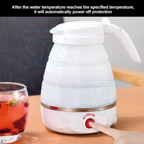 Portable Travel Collapsible Electric Water Kettle Foldable Silicone Water Pot - Picture 7 of 12