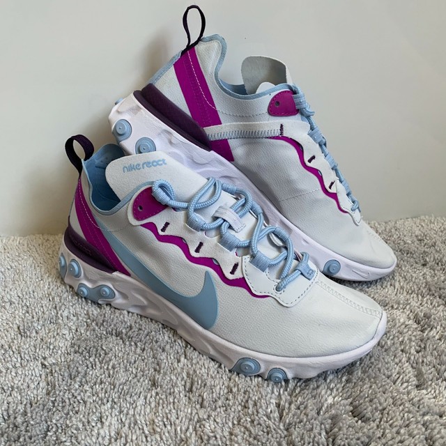 react element 55 blue purple