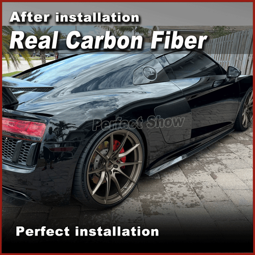 Se adapta a Audi R8 2016-2020 carbono faldones laterales faldones alerón - Imagen 4 de 12