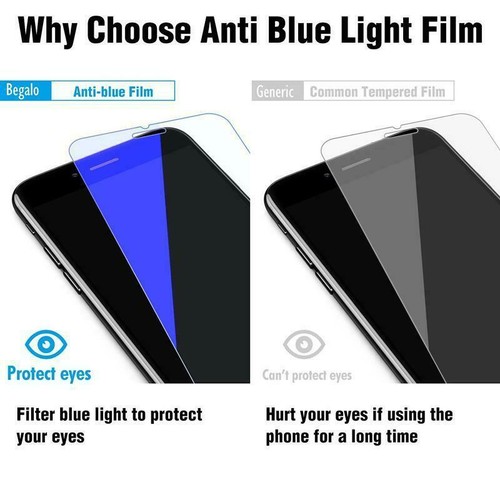 1/3/5X For iPhone X/11/12/13/14/15/16 Glass/Anti-Blue Screen Protector Lot - Picture 9 of 22