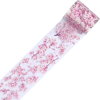 craspire 2.19Ydsx1.96Zoll Rosa KirschblüTen PET Klebeband Aufkleber Washi Transp