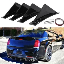 Rear Diffuser Cap Rear Diffuser Trim Right 4PCS/Set Rear Bumper Diffuser