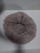 Plush Nesting Cat Dog Bed BEIGE Machine Washable Soft Fluffy Pet Cushion