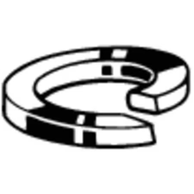 #ad #ad Split Lock Washer For Screw Size M16 Steel Zinc Yellow Finish 50 Pk $15.69