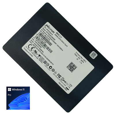 256GB Micron 2.5'' SATA III  SSD w Windows 11 Pro for Lenovo Dell Acer IBM ASUS