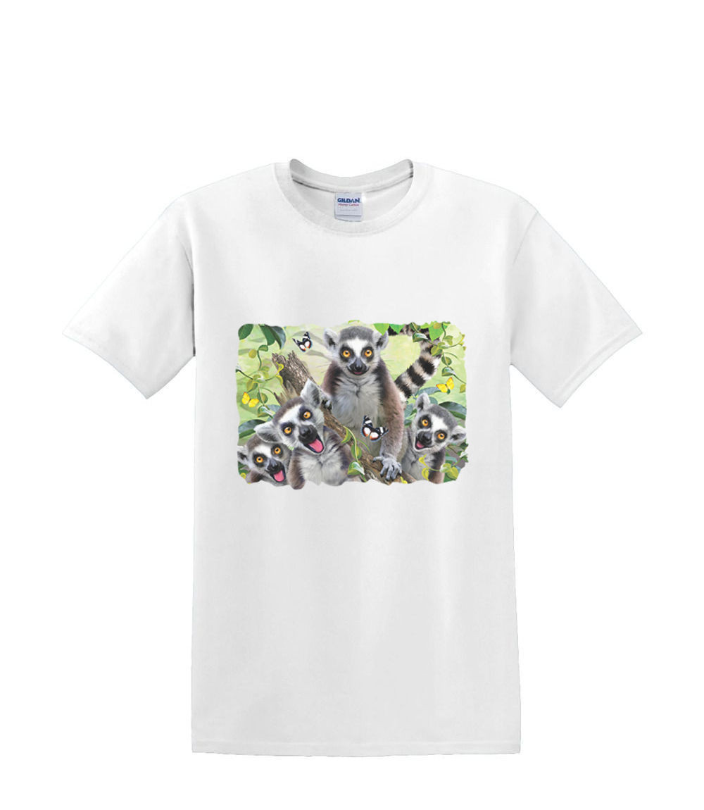 ALTRA t shirt dalla S alla 2XL 3XL LEMUR SELFIE fauna selvatica divertente adulto